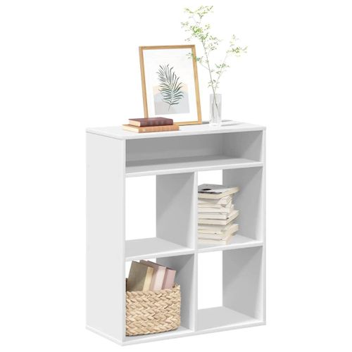 Vidaxl Bibliothèque Blanc 66x31x80 Cm Bois D'ingénierie
