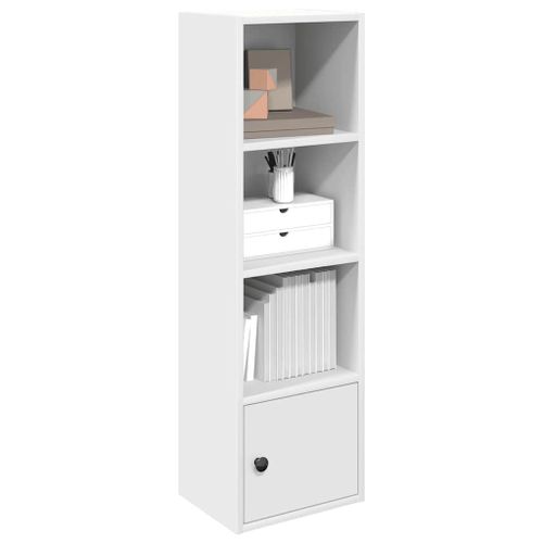 Vidaxl Bibliothèque Blanc 31x24x102 Cm Bois D'ingénierie