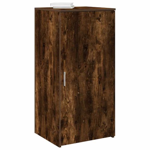 Vidaxl Armoire De Rangement Chêne Fumé 50x45x103,5cm Bois D'ingénierie