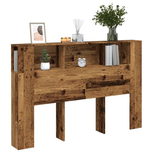 Vidaxl Armoire De Tête De Lit Vieux Bois 160x18,5x103,5 Cm