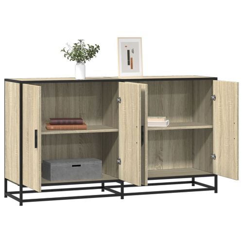 Vidaxl Buffet Chêne Sonoma 134x35x76 Cm Bois D'ingénierie