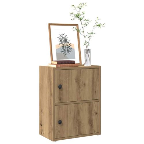 Vidaxl Bibliothèque Chêne Artisanal 40x24x52 Cm Bois D'ingénierie