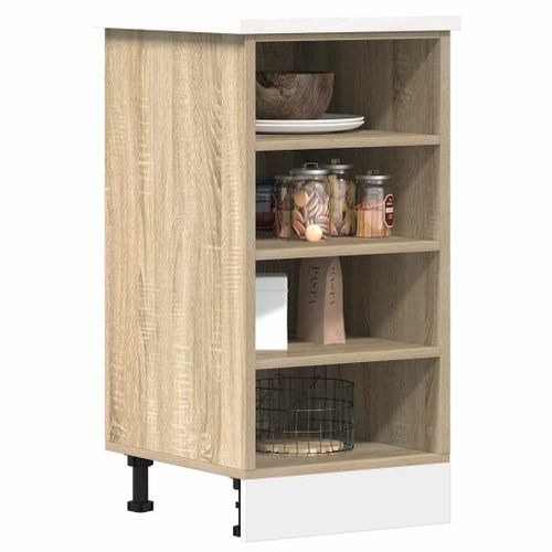 Vidaxl Armoire Basse Chêne Sonoma 40x44,5x81,5 Cm Bois D'ingénierie
