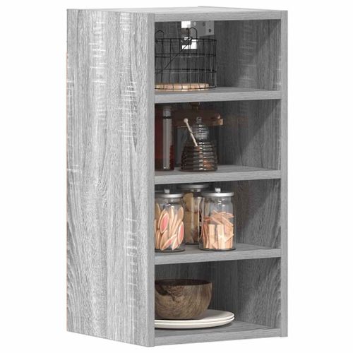 Vidaxl Armoire Suspendue Sonoma Gris 30x29,5x60 Cm Bois D'ingénierie