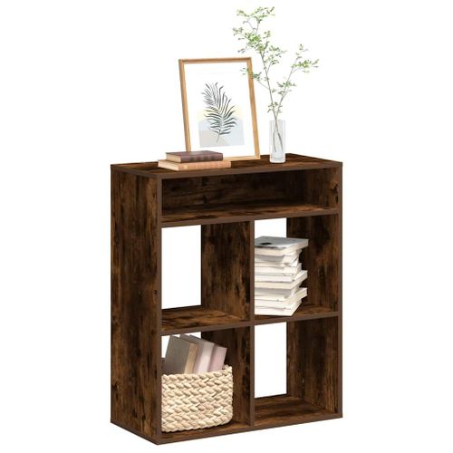 Vidaxl Bibliothèque Chêne Fumé 66x31x80 Cm Bois D'ingénierie