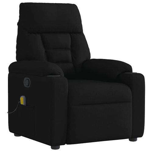 Vidaxl Fauteuil De Massage Inclinable Noir Tissu