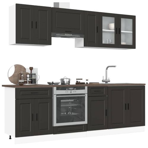Vidaxl Ensemble D'armoires De Cuisine 8 Pcs Kalmar Bois D'ingénierie