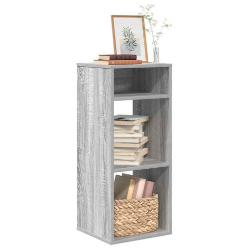 Vidaxl Bibliothèque Sonoma Gris 34x31x80 Cm Bois D'ingénierie
