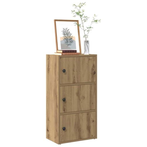 Vidaxl Bibliothèque Chêne Artisanal 40x24x77 Cm Bois D'ingénierie