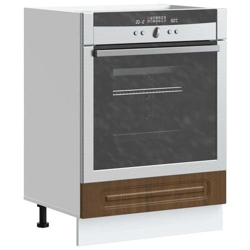 Vidaxl Armoire À Four Kalmar Chêne Marron Bois D'ingénierie