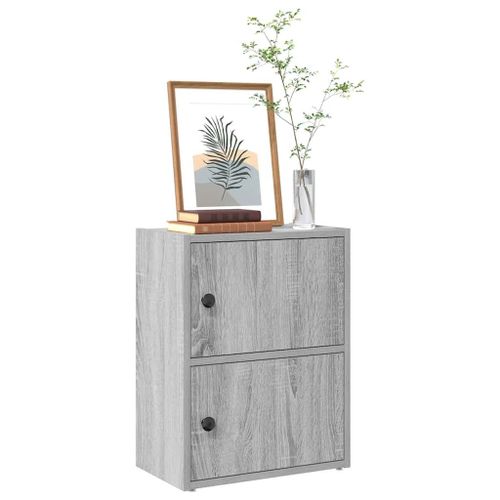 Vidaxl Bibliothèque Sonoma Gris 40x24x52 Cm Bois D'ingénierie