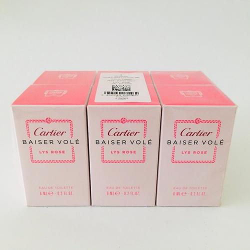 Cartier Baiser Vole Lys Rose Eau De Toilette 36ml (6x 6ml) 