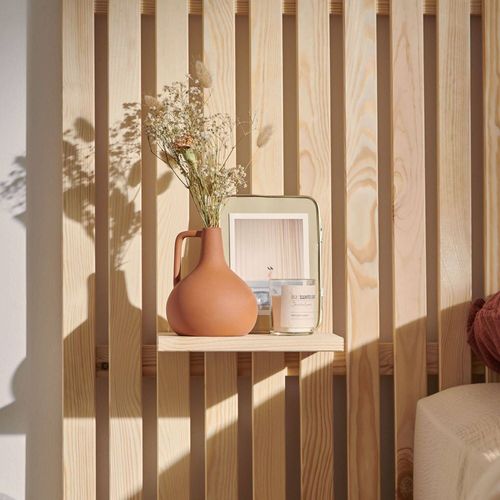 Lot De Deux Tablettes De Lit En Bois Massif
