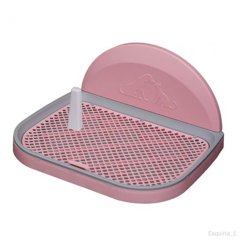 Plateau De Toilette Pour Chien De Compagnie Clôture De Pot Accessoire Lavable Fond Anti-Dérapant Grille En Maille Détachable Porte-Tapis De Pipi Pour Rose L