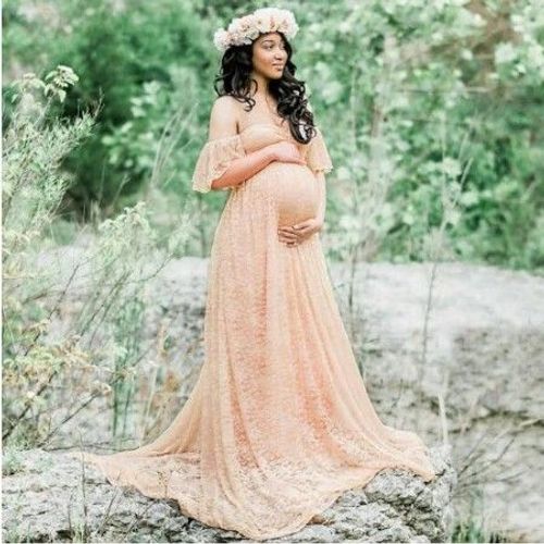 Alterphotography-Robe Longue En Dentelle Pour Femme Enceinte,Tenue De Grossesse Maxi Pour Séance Photo,Vêtements De Mère,Grande Taille,Accessoires D'été