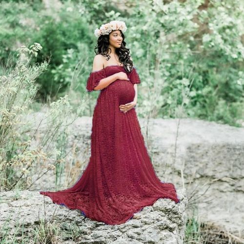 Alterphotography-Robe Longue En Dentelle Pour Femme Enceinte,Tenue De Grossesse Maxi Pour Séance Photo,Vêtements De Mère,Grande Taille,Accessoires D'été
