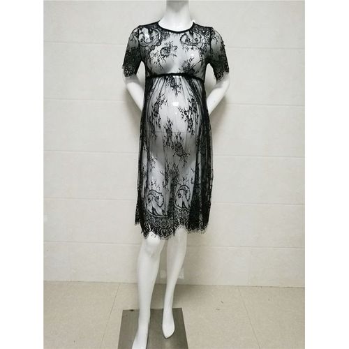 Robe D'été Sexy En Dentelle Pour Femme Enceinte,Tenue Pour Séance Photo