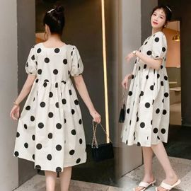 Robe À Col Carré Pour Femmes Enceintes,Manches Ajustées Alteradt,Longueur Moyenne,Point Rond,Vêtements De Style Coréen,2022