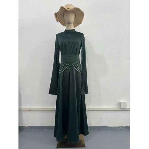 Robe De Soirée En Satin À Manches Sulfpour Femme,Tenue De Bal,Champagne,Vintage,Style Court,Mulisme Arabe Modeste,Quelle Que Soit La Tenue Formelle,Printemps 2024
