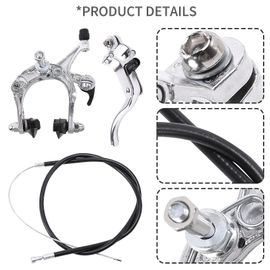 Avant Fixie Road Bike Cruiser Brake Set Kit De Frein De Vélo Kit De Frein À Étrier De Vélo Kit De Frein Side Pull Brake Set F (Emmêlant)