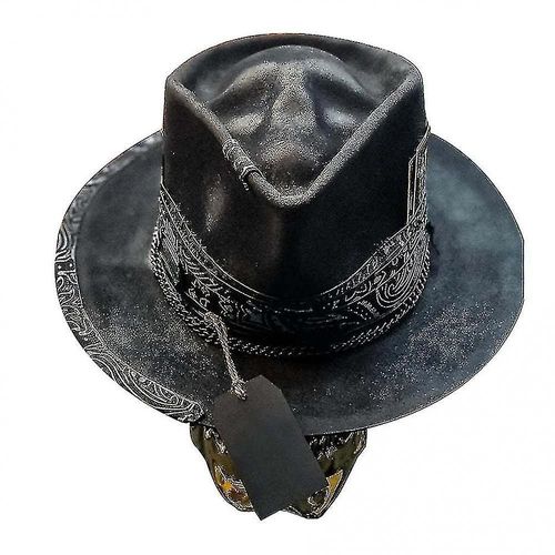 2023 Hommes Chapeau De Cowboy Style Punk Western Chapeau De Cowboy Crâne Chapeau Fast Gok