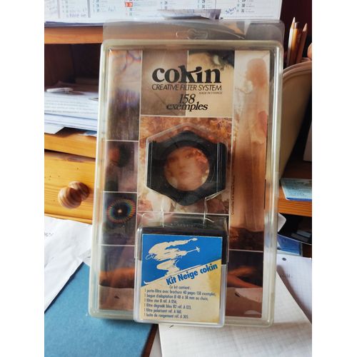 FILTRES COKIN KIT NEIGE : 1porte filtre - 1 bague adaptation 48 à 58 mm-1 filtre star8- 1 filtre dégradé bleu B2 - 1 filtre polarisant