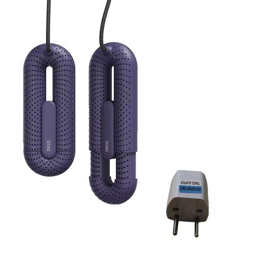 Portable Chaussures Sèche-Chaussures Fil Contrôle Chaussures Chauffantes Sécheuse Deshumidificador Désodorisant Machine Télescopique Eu-Plug Violet