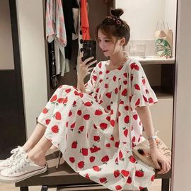 Robe À Manches Courtes Pour Femme Enceinte,Imprimé Floral,Style Coréen,Été