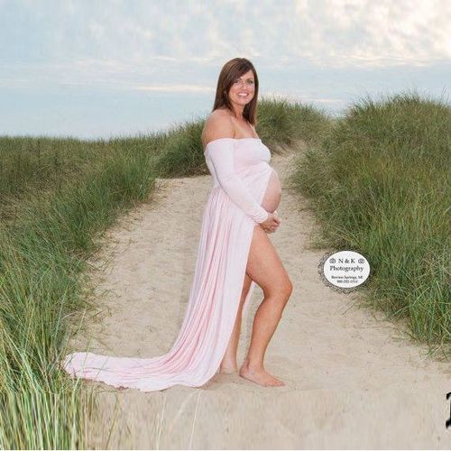 Robe Longue De Grossesse Sans Bretelles Pour Séance Photo,Accessoires De Photographie,Robe Maxi,Été Sexy