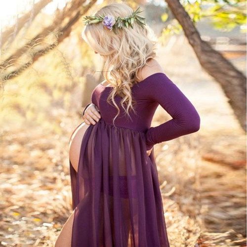 Robe Longue De Grossesse Sans Bretelles Pour Séance Photo,Accessoires De Photographie,Robe Maxi,Été Sexy