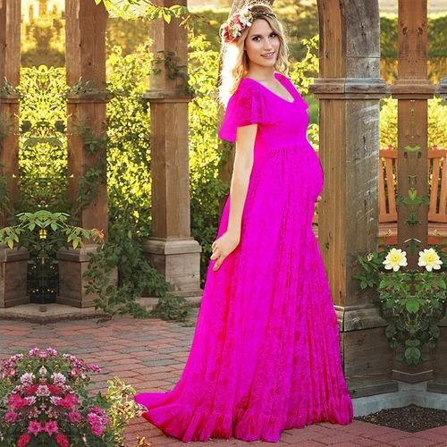 Robe De Grossesse En Mousseline De Soie,Tenue De Mariage Plissée,Sexy,Accessoires De Photographie,Vêtements De Printemps Et D'été
