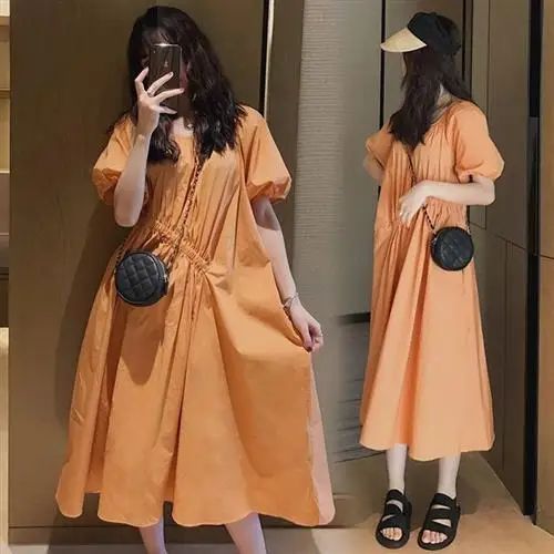 Robes D'alter De Style Coréen Pour Femmes,Jupe En Coton Et Lin,Robes De Grossesse À La Mode,Été,Automne,Style,2023