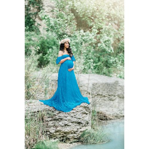 Robe De Grossesse Longue En Dentelle Pour Séance Photo,Accessoires De Photographie,Maxi