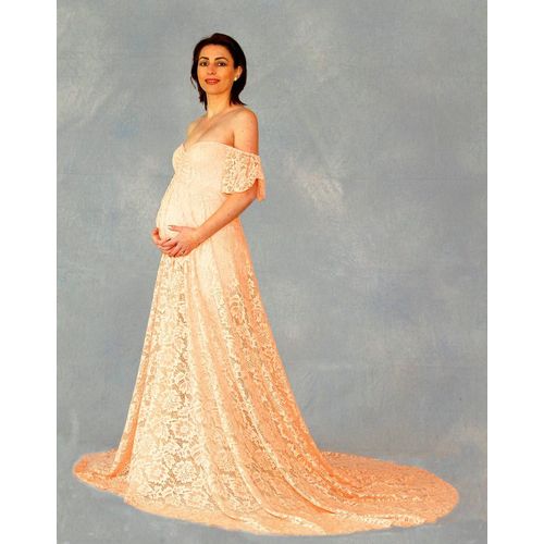 Robe De Grossesse Longue En Dentelle Pour Séance Photo,Accessoires De Photographie,Maxi