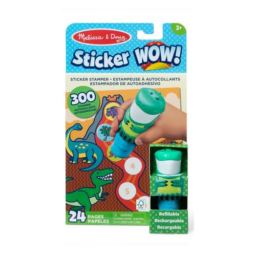 Melissa & Doug Pack Dinosaure Tamponneuse + Bloc D'activités Sticker Wow!  Melissa & Doug