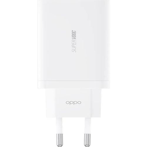 Chargeur Maison Mini Usb A Super Vooc 2.0 Gan 65w Blanc Oppo