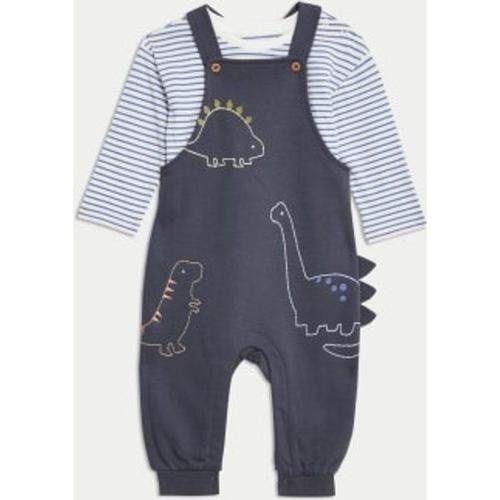 Ensemble 2 Pièces En Coton À Motif Dinosaure (Jusqu'au 3 Ans) - Multicolore