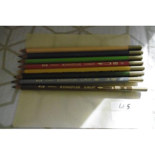 Crayons De Couleur Aquarelle Staedtler Karat 124 Lot De 8 Assorties Lot N° 5