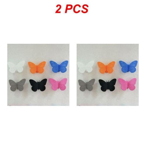 Étiquette Autocollante En Silicone Pour Verre,Motif Fleur,Papillon,Vin,Vin,Fête,1/2/4 Pièces