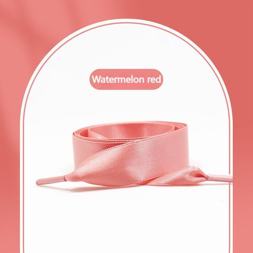 Soie Plat Rubans Baskets Lacets De Mariage Unisexe Convient Satin Ided Polyester Lisse 2 Cm Femmes Bonbons Chaussure Lacet 22 Couleur
