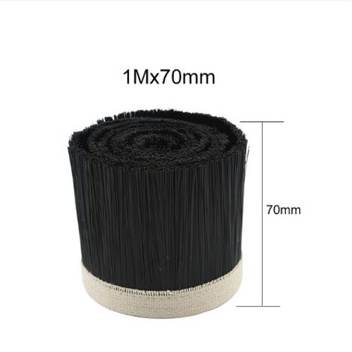 Moteur de broche de fraisage pour machine CNC,aspirateur de calcul,travail de gravure,couvercle de dépoussiérage,brosse en nylon,70mm,1 mètre par pièce - Type Width 70mm Black