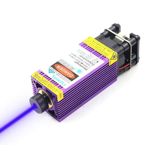 Oxlasers-Laser de découpe focalisable avec dissipateur thermique PWM violet,tête de gravure,technologie laser bleue,5W,2500 nm,3000mW,3.5 mW - Type 5W