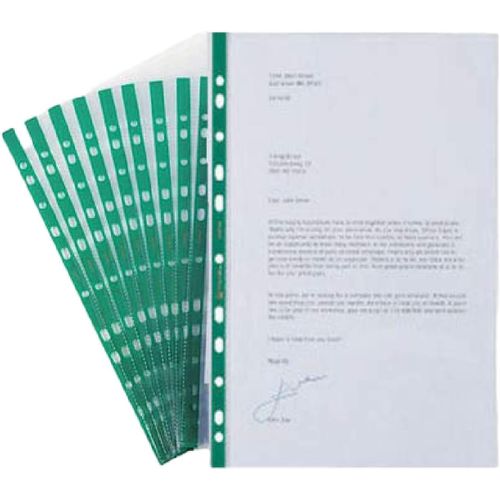 Lot De 100 Pochettes Perforées A4 Résistantes Pochettes Transparentes Durables, Pochettes En Polyéthylène De 90 Microns, Dossiers Sans Acide, Portefeuilles, Classeurs À Anneaux
