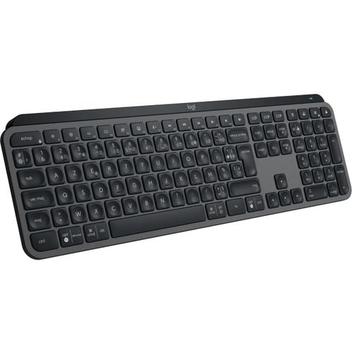 Logitech MX Keys S - Clavier rétroéclairé sans fil Bluetooth LE AZERTY Français - Graphite