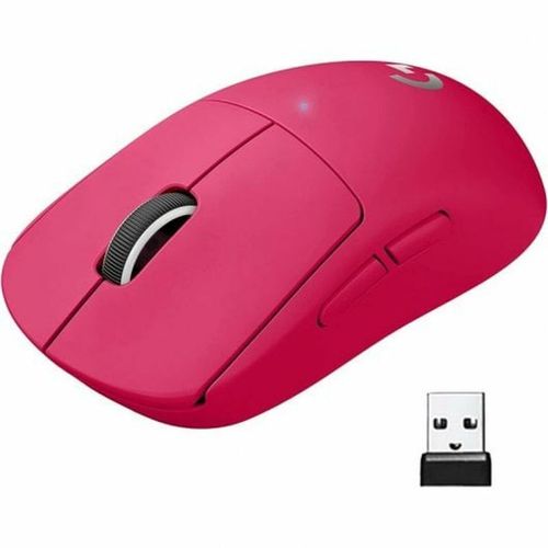 Logitech G PRO X SUPERLIGHT 2 - Souris - jeux - optique - 5 boutons - sans fil - 2.4 GHz - récepteur USB Logitech LIGHTSPEED - rose