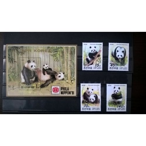 Coree Lot Timbres Theme Panda Neufs