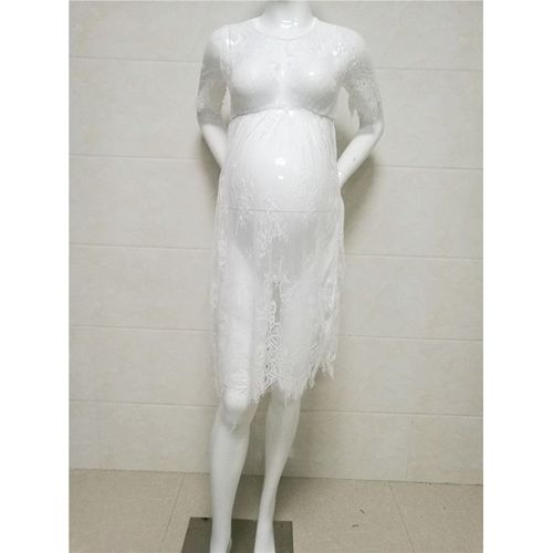 Robe D'été Sexy En Dentelle Pour Femme Enceinte,Tenue Pour Séance Photo