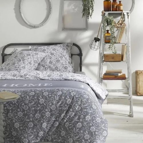 Parure De Lit Today - Housse De Couette 220x240 2 Taies D Oreiller 63x63 - 100% Coton 57 Fils - Capucine