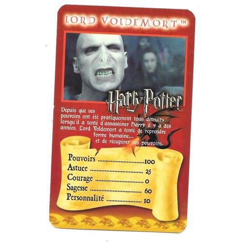 Lord Voldemort / Carte Super Top Trumps Harry Potter