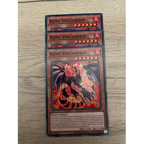 Carte Yu Gi Oh ! Lot De 3 Cartes ! Reine Volcanique Lodt-Fr005